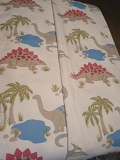 childrens Curtains Dinosaurs Laura Ashley 52x53 Inches Pencil Pleat,lined,