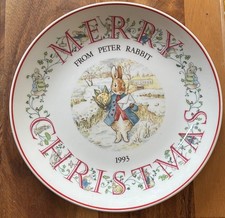Wedgwood Decorative plate - Beatrix Potter - ‘Peter Rabbit’ Christmas 1993