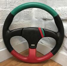 Genuine Peugeot leather  360mm steering wheel by Atiwe. Red, Green, Rallye.  7D