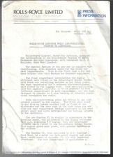 Rolls-Royce Phantom VI Limousine 1968-1969 UK Market Press Release WELL USED