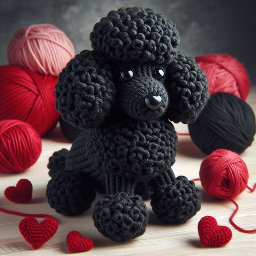 Luxury black poodle birthday - luxury,