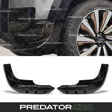 BLACK FRONT BUMPER SPLITTER EXTENDERS CORNERS FOR LAND ROVER DEFENDER L663 2020+