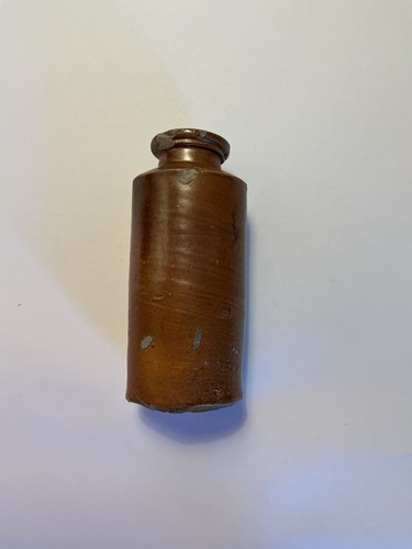 Antique glazed stoneware pot - antique,