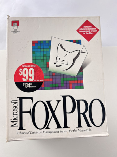 Vintage microsoft foxpro - vintage, 2.5