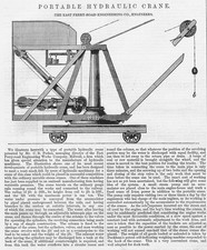 East Ferry Road Engineering Co Portable Crane Antique Engineering Print 1882
