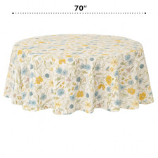 Round RALPH LAUREN floral TABLECLOTH Outdoor Garden 70 INCH