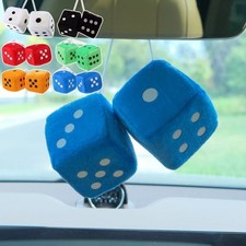 Car colorful soft spotty furry - colorful,
