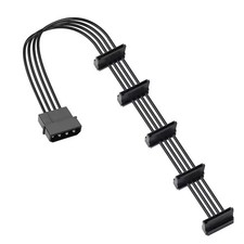 4-Pin IDE Molex Male to 5x 15