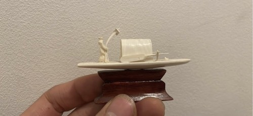 Mini chinese hand carved - chinese, fish