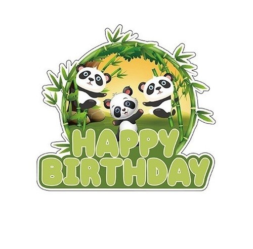 Panda cake topper - cake,