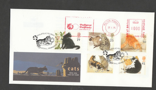 1995 cats royal mail cover - 1995,