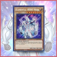 YuGiOh Elemental HERO Neos SGX Secret Rare 1st Edition🔥 JADEN'S DECK