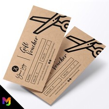Custom Recyclable Kraft Gift Vouchers | Hairdresser Hair Salon Business 01