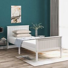 3ft Single Bed In White Solid