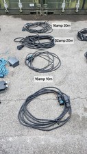 Power Leads 32amp/16amp and Distribution Box - Read Description 