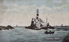 Fastnet Rock Lighthouse, Atlantic Ocean, Vintage Postcard