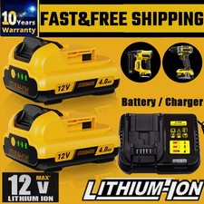 2/1X Battery for DeWalt 10.8V