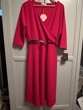 Ladies POPSY Clothing Red Midi