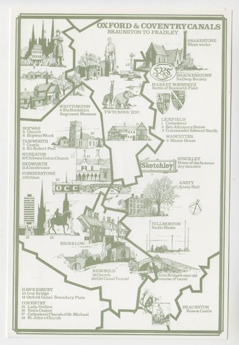 Unused large map postcard - unused,
