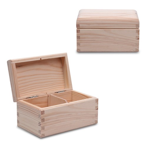 Wooden pine tea box - wooden, storage
