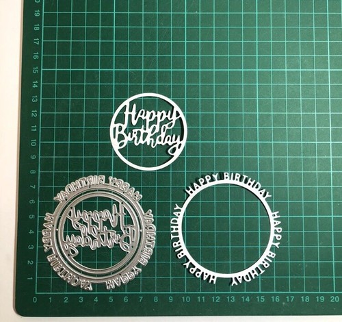 2pcs happy birthday - birthday, die