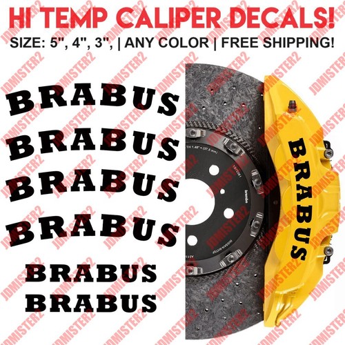 Brabus brake caliper decals - brabus,