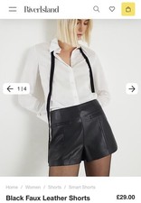 River Island Black Faux