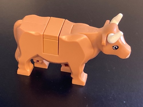 Lego minifigure cow - minifigure, reddish