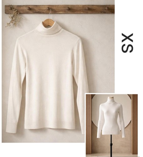 Primark turtleneck white long - turtleneck,