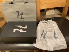 GINA Empty  Size 7 Shoe Box + 2 Shoe bags + Carry  Bag -29cm X 19cm X 10cm