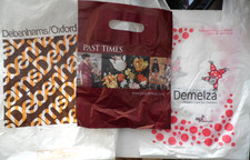 THREE Vintage carrier bags
