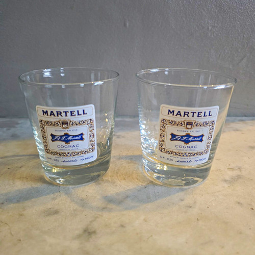 Martell set cognac brandy - of,