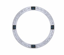 CREATED DIAMOND SAPAHIRE BEZEL