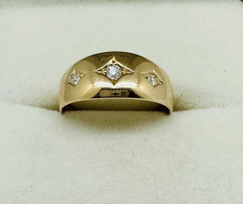 15ct gold diamond vintage - gold,