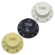 Guitar knob 0-10 tone volume any combination -T,V,TV,TTV black,white,Ivory strat