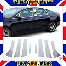 Chrome Door Pillar Trim 8 pcs S.STEEL For FORD MONDEO V MK5 HB-Saloon 2015-UP