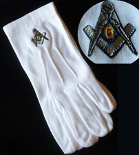 New - Masonic Cotton Gloves -