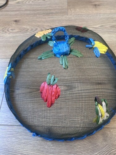 Vintage raffia embroidered - raffia,