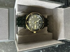 Bulova Black Mens Analogue Watch Marine Star 98D176