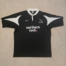 Newcastle Falcons 2007 Home Rugby Shirt (Short Sleeve XXL 50") Authentic