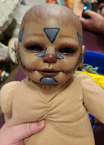 Reborn ooak clown horror baby - clown,