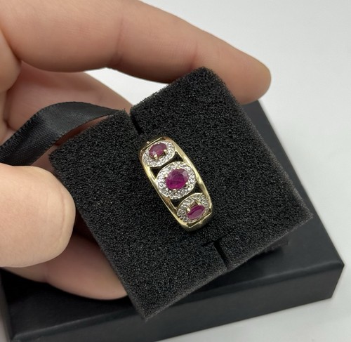 Two tone 333 gold - gold, ring