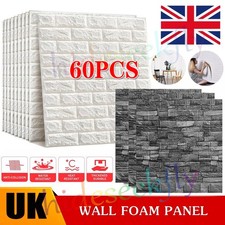 60pcs 3D Tile Brick Wall