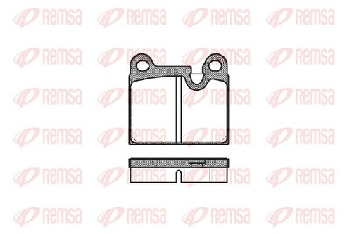 Remsa 0006 brake pad set - 0006.80,