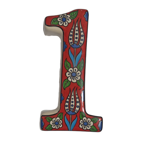 Ceramic house numbers - , with