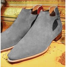 New Gray Low Ankle Monk Strap