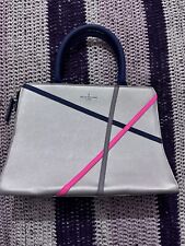 pauls boutique bag silver with pink stripe. Used