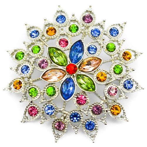 New silver brooch pins large - silver,