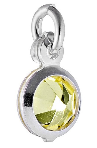 Sterling silver round charm - 1,