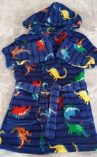 Soft Fleece Dinosaur print dressing gown age 3/4